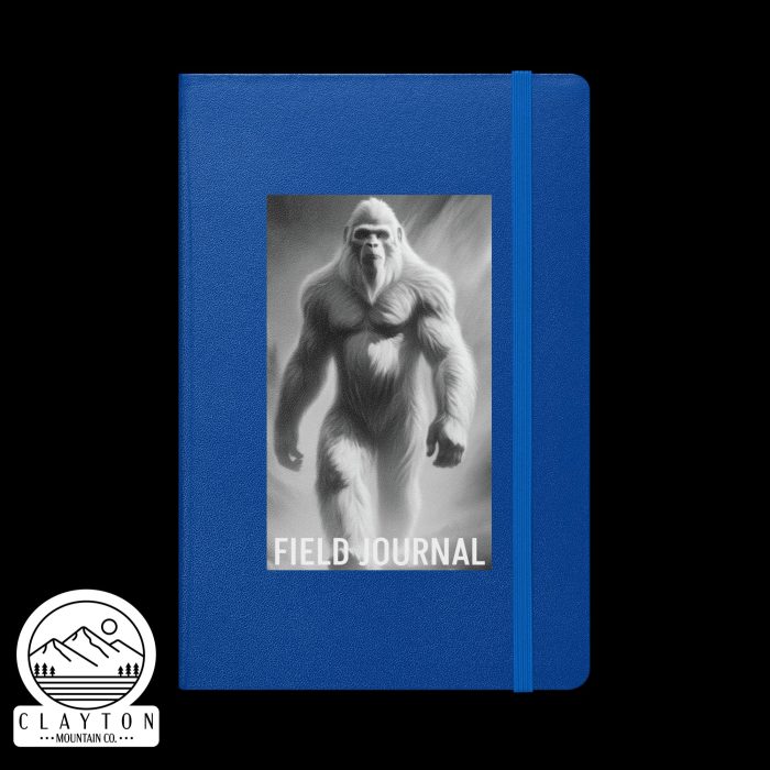 Clayton Mountain Co. - Clayton, GA - Sasquatch Field Journal by Clayton Mountain Co. - Clayton, GA - Hardcover Bound Notebook Blue Front 