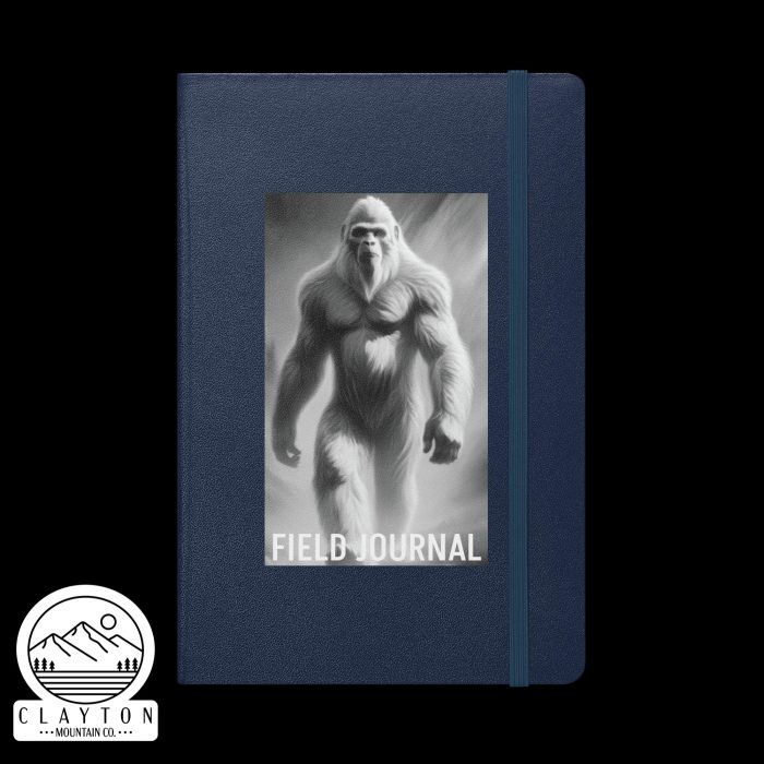 Clayton Mountain Co. - Clayton, GA - Sasquatch Field Journal by Clayton Mountain Co. - Clayton, GA - Hardcover Bound Notebook Navy Front 