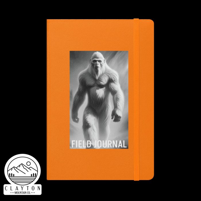 Clayton Mountain Co. - Clayton, GA - Sasquatch Field Journal by Clayton Mountain Co. - Clayton, GA - Hardcover Bound Notebook Orange Front 