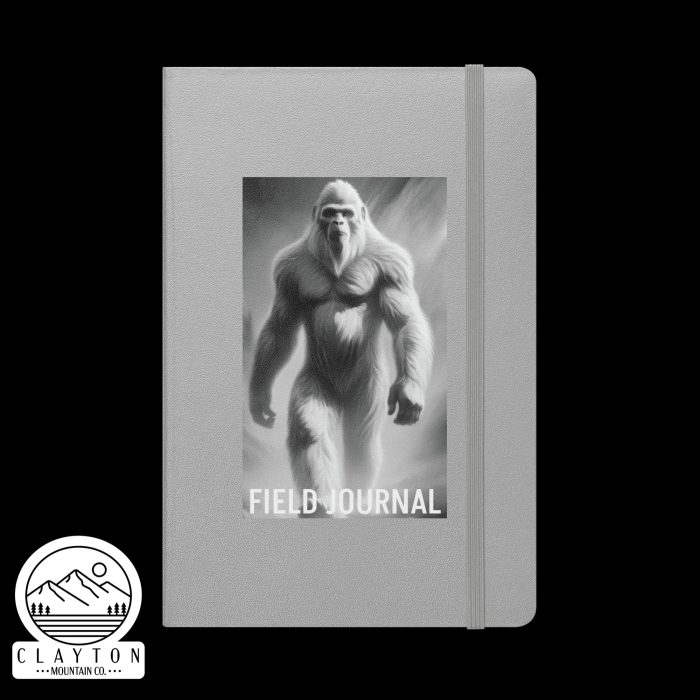 Clayton Mountain Co. - Clayton, GA - Sasquatch Field Journal by Clayton Mountain Co. - Clayton, GA - Hardcover Bound Notebook Silver Front 