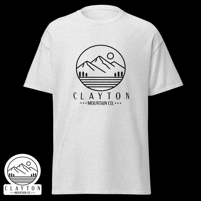 Clayton Mountain Co. - Clayton, GA - Wildlife Psychedelic Spirit T-Shirt | North Georgia Adventure Design - Unisex Classic Tee Ash Front 