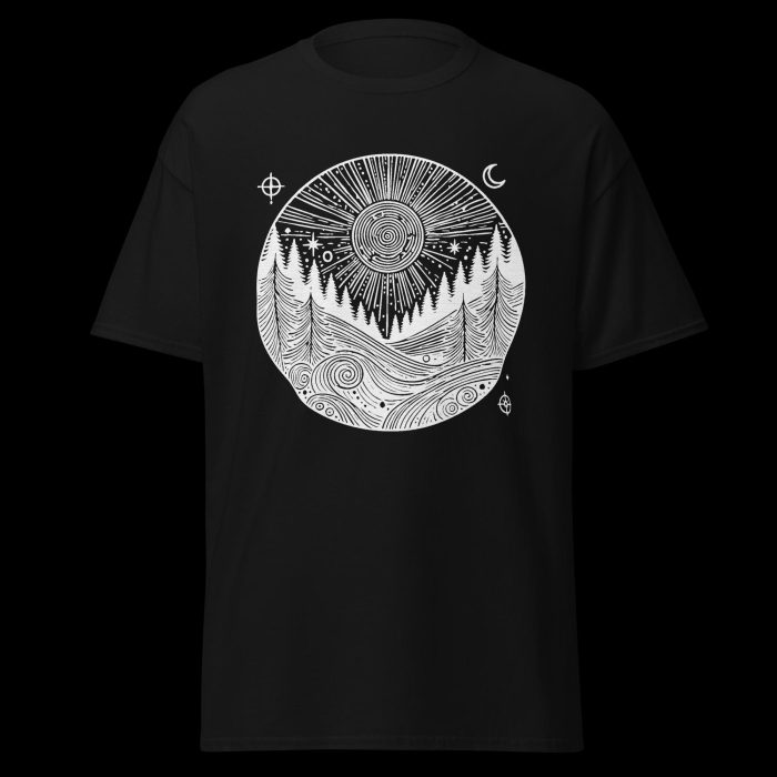 Clayton Mountain Co. - Clayton, GA - Tree Therapy Available Here Unisex Black Tee