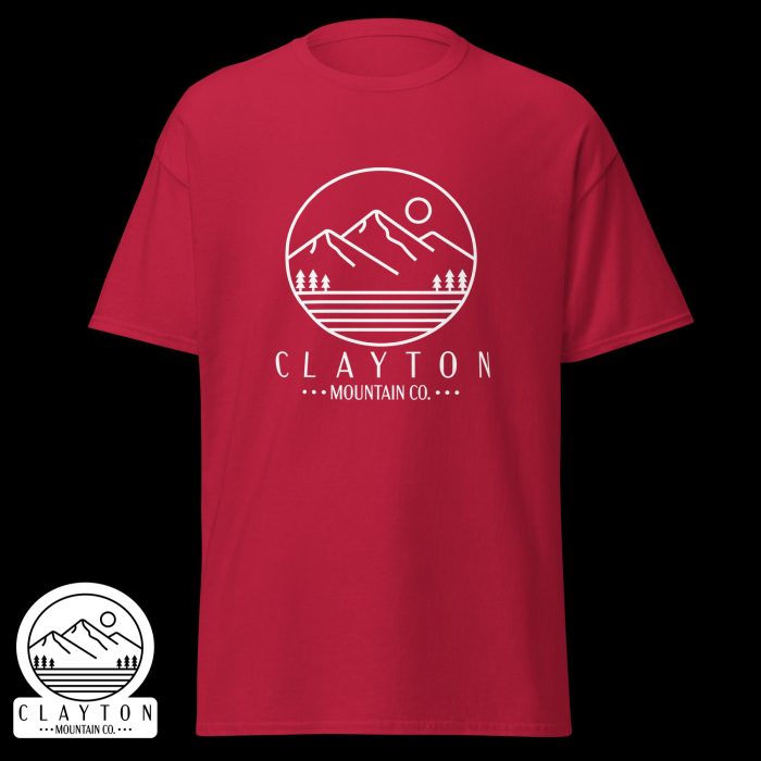 Clayton Mountain Co. - Clayton, GA - Wildlife & Mythology T-Shirt | North Georgia Adventure Design - Unisex Classic Tee Cardinal Front 