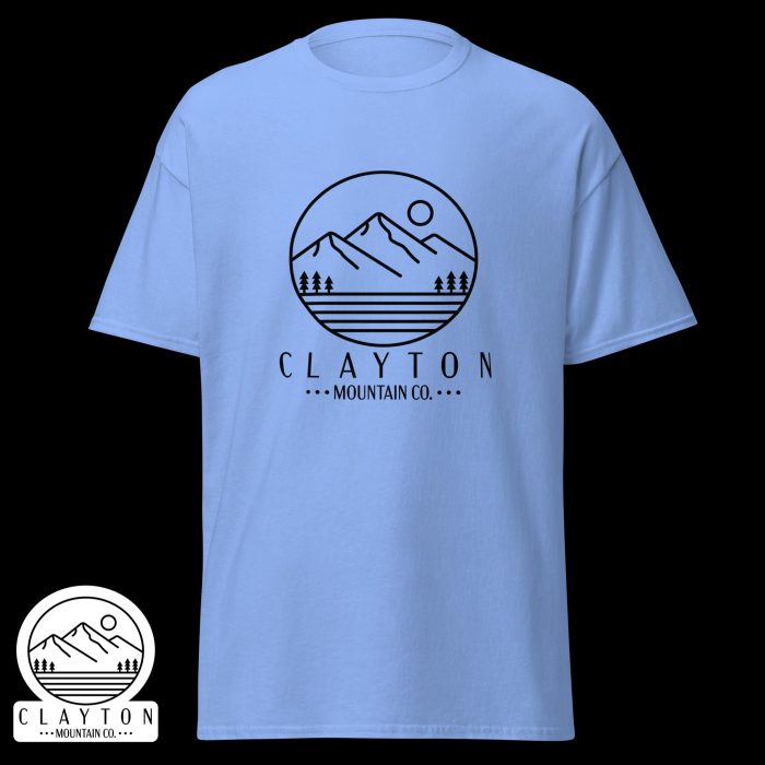 Clayton Mountain Co. - Clayton, GA - Wildlife Psychedelic Spirit T-Shirt | North Georgia Adventure Design - Unisex Classic Tee Carolina Blue Front 