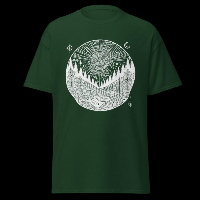 Clayton Mountain Co. - Clayton, GA - Tree Therapy Available Here Unisex Forest Green Tee