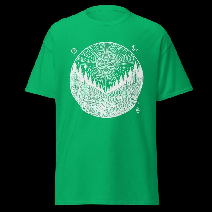 Clayton Mountain Co. - Clayton, GA - Tree Therapy Available Here Unisex Irish Green Tee