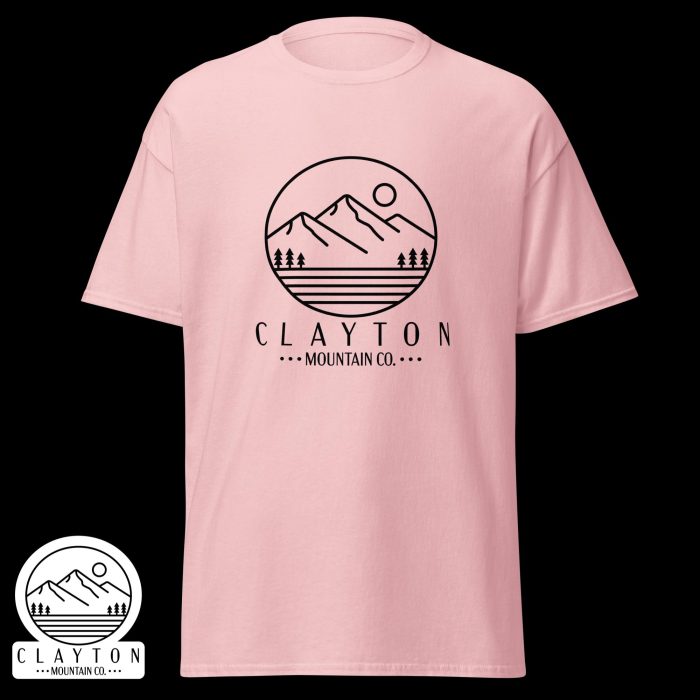 Clayton Mountain Co. - Clayton, GA - Wildlife Psychedelic Spirit T-Shirt | North Georgia Adventure Design - Unisex Classic Tee Light Pink Front 