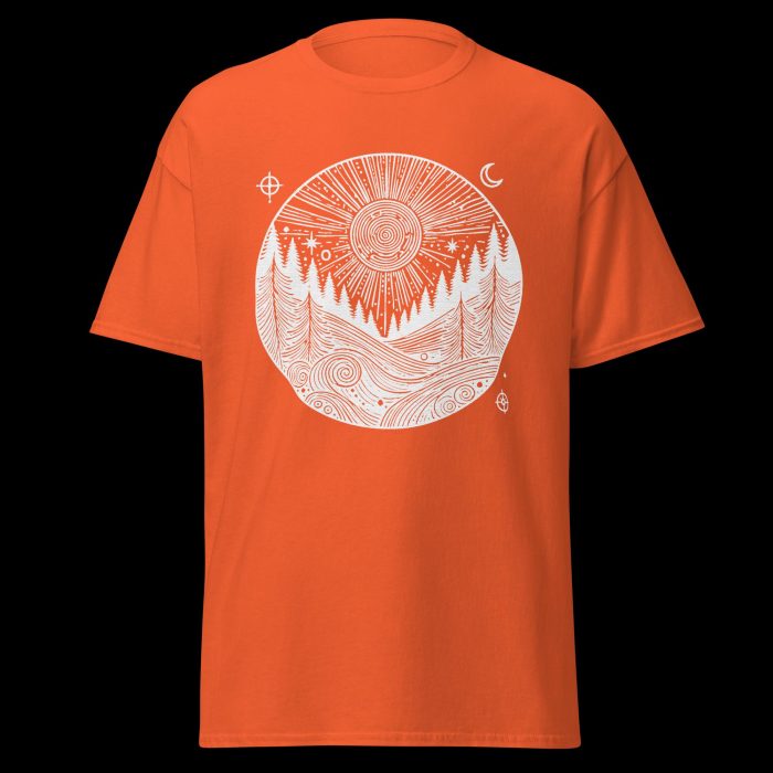 Clayton Mountain Co. - Clayton, GA - Tree Therapy Available Here Unisex Orange Tee