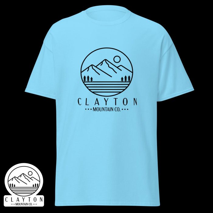 Clayton Mountain Co. - Clayton, GA - Wildlife Psychedelic Spirit T-Shirt | North Georgia Adventure Design - Unisex Classic Tee Sky Front 