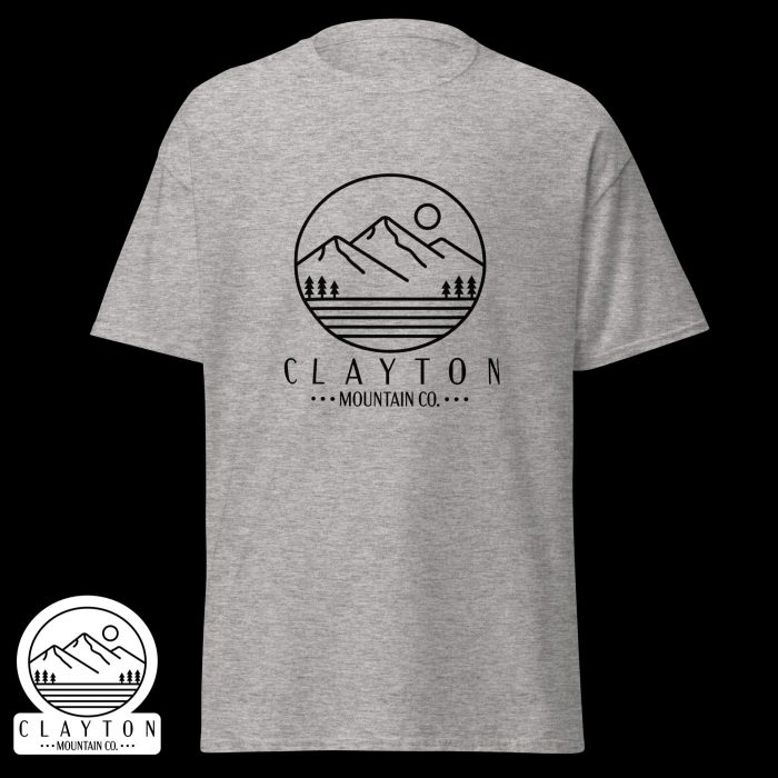 Clayton Mountain Co. - Clayton, GA - Wildlife Psychedelic Spirit T-Shirt | North Georgia Adventure Design - Unisex Classic Tee Sport Grey Front 