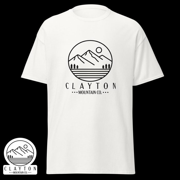 Clayton Mountain Co. - Clayton, GA - Wildlife Psychedelic Spirit T-Shirt | North Georgia Adventure Design - Unisex Classic Tee White Front 