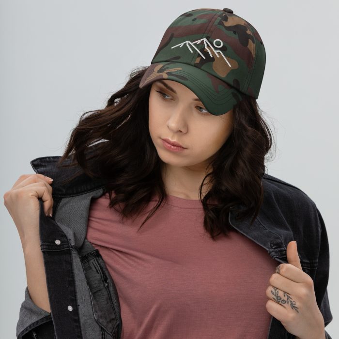 Clayton Mountain Co. Minimalist Dad Hat – Sleek and Timeless - Clayton, GA -Classic-Dad-Hat-Green-Camo