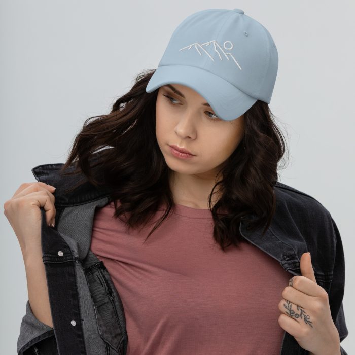 Clayton Mountain Co. Minimalist Dad Hat – Sleek and Timeless - Clayton, GA -Classic-Dad-Hat-Light-Blue