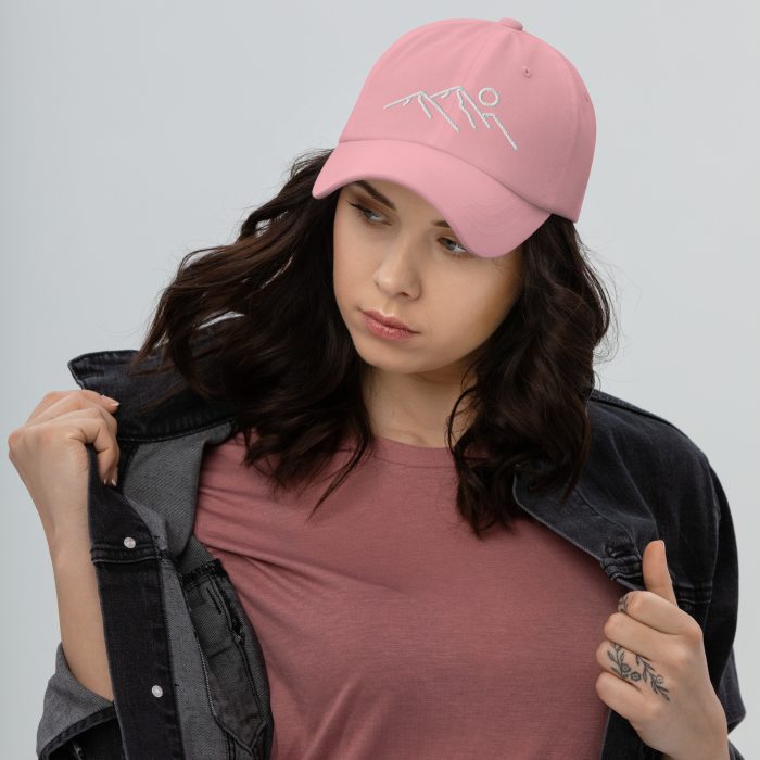 Clayton Mountain Co. Minimalist Dad Hat – Sleek and Timeless - Clayton, GA -Classic-Dad-Hat-Pink