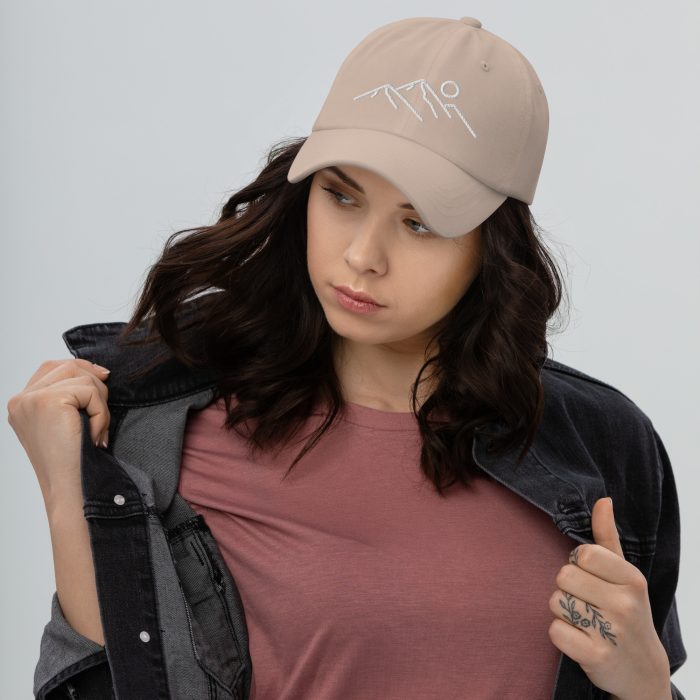 Clayton Mountain Co. Minimalist Dad Hat – Sleek and Timeless - Clayton, GA -Classic-Dad-Hat-Stone