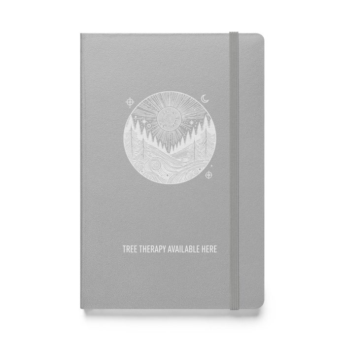 Tree Therapy Available Here Notebook – Let Nature Guide Your Thoughts