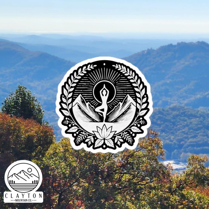 Mountain Zen Sticker – Serenity Meets Adventure