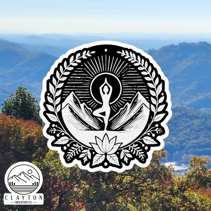 Mountain Zen Sticker – Serenity Meets Adventure