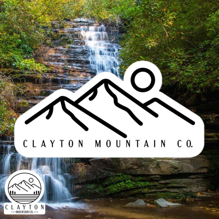 Clayton Mountain Co., Sticker, Kiss-Cut Sticker, Durable Vinyl, High-Opacity, Bubble-Free Application, Mountain Design, Outdoor Gear, Nature Lovers, Hiking Accessories, Laptop Sticker, Water Bottle Sticker, Adventure Gift, Eco-Friendly, Scratch-Resistant, Weatherproof