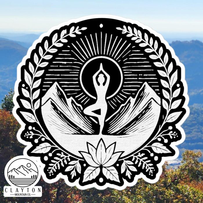 Mountain Zen Sticker – Serenity Meets Adventure