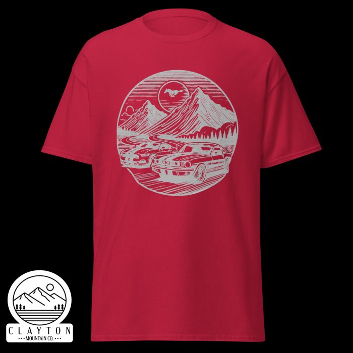 Mustang Mountain Run T-Shirt - Clayton, GA -Unisex-Classic-Tee-Cardinal