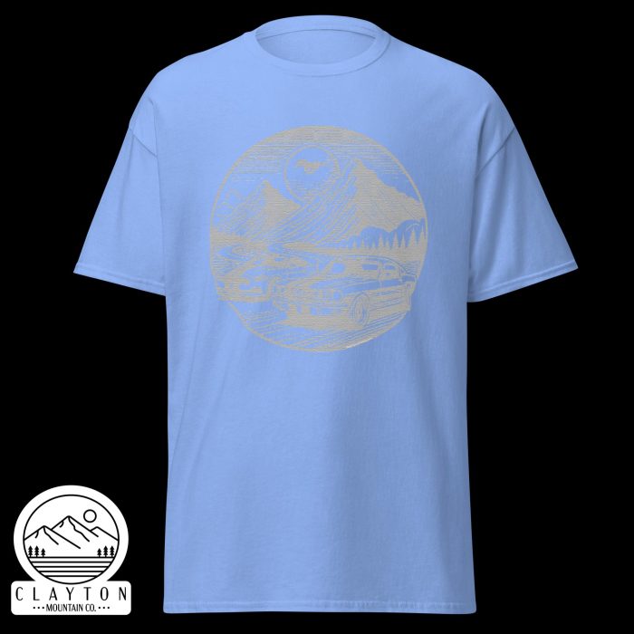 Mustang Mountain Run T-Shirt - Clayton, GA -Unisex-Classic-Tee-Carolina-Blue