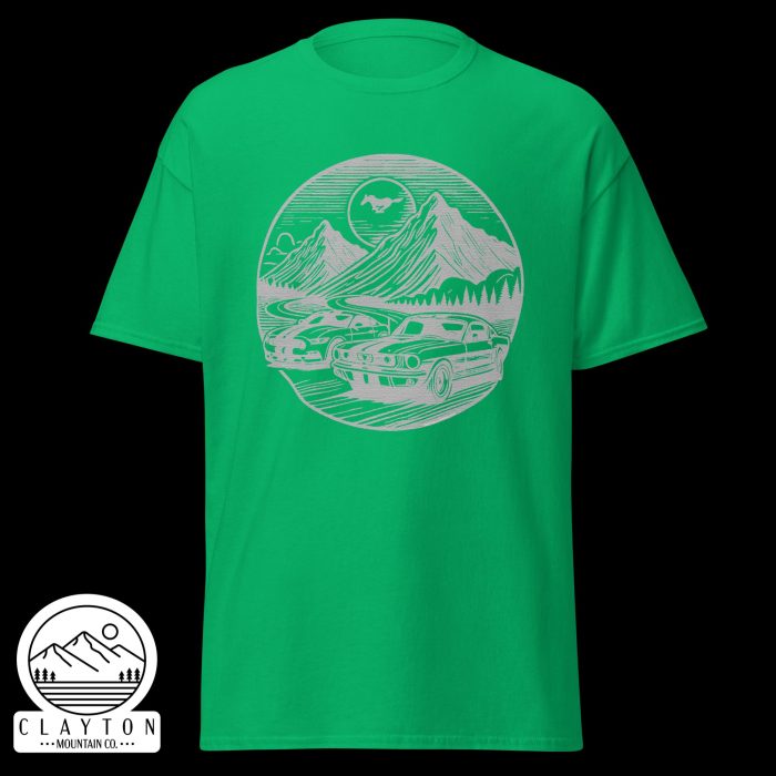 Mustang Mountain Run T-Shirt - Clayton, GA -Unisex-Classic-Tee-Irish-Green