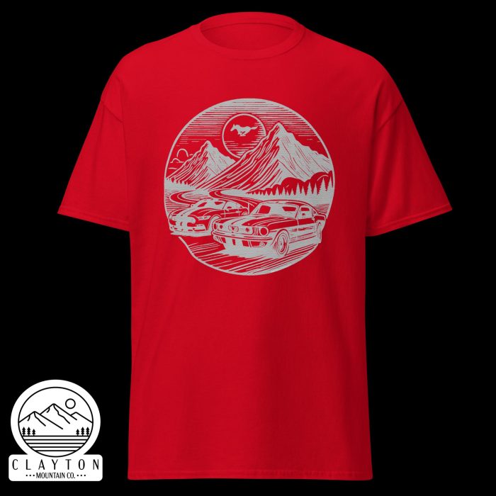 Mustang Mountain Run T-Shirt - Clayton, GA -Unisex-Classic-Tee-Red