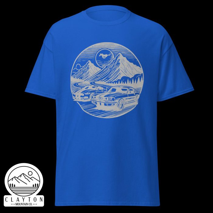 Mustang Mountain Run T-Shirt - Clayton, GA -Unisex-Classic-Tee-Royal