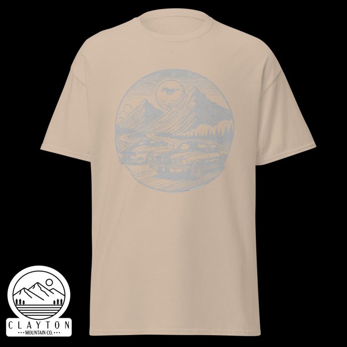 Mustang Mountain Run T-Shirt - Clayton, GA -Unisex-Classic-Tee-Sand