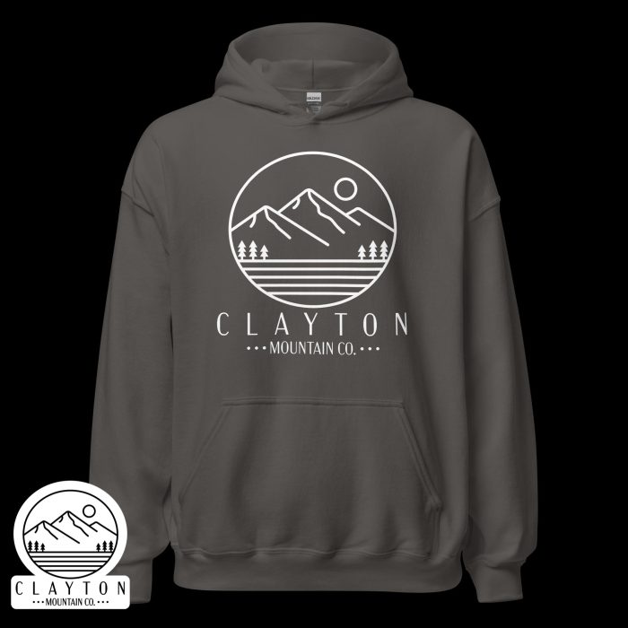 Adventure in Comfort: Peak Experiences Await Hoodie - Clayton, GA -Unisex-Heavy-Blend-Hoodie-Charcoal