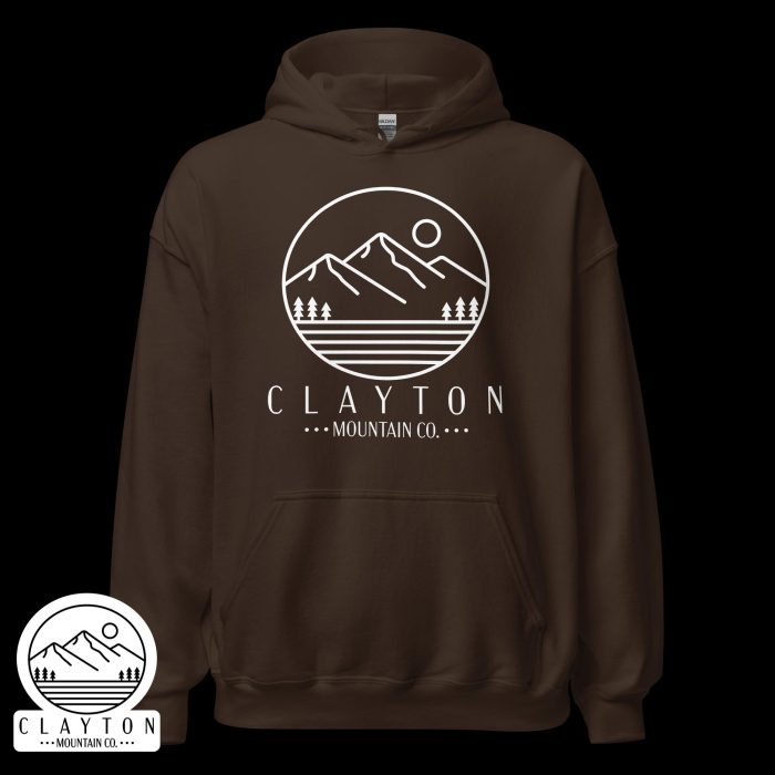 Adventure in Comfort: Peak Experiences Await Hoodie - Clayton, GA -Unisex-Heavy-Blend-Hoodie-Dark-Chocolate