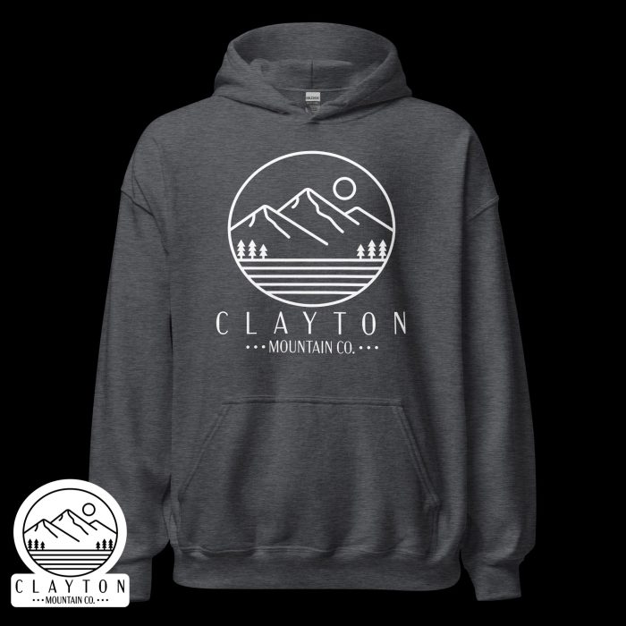 Adventure in Comfort: Peak Experiences Await Hoodie - Clayton, GA -Unisex-Heavy-Blend-Hoodie-Dark-Heather