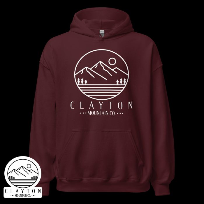 Adventure in Comfort: Peak Experiences Await Hoodie - Clayton, GA -Unisex-Heavy-Blend-Hoodie-Maroon