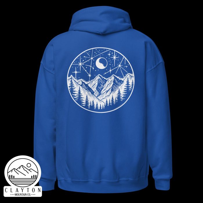 Stars At Night Hoodie – Cozy Up Under the Night Sky - Clayton, GA -Unisex-Heavy-Blend-Hoodie-Royal