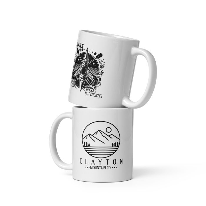 Kayaks Not Cubicles Mug – Paddle Through Your Day