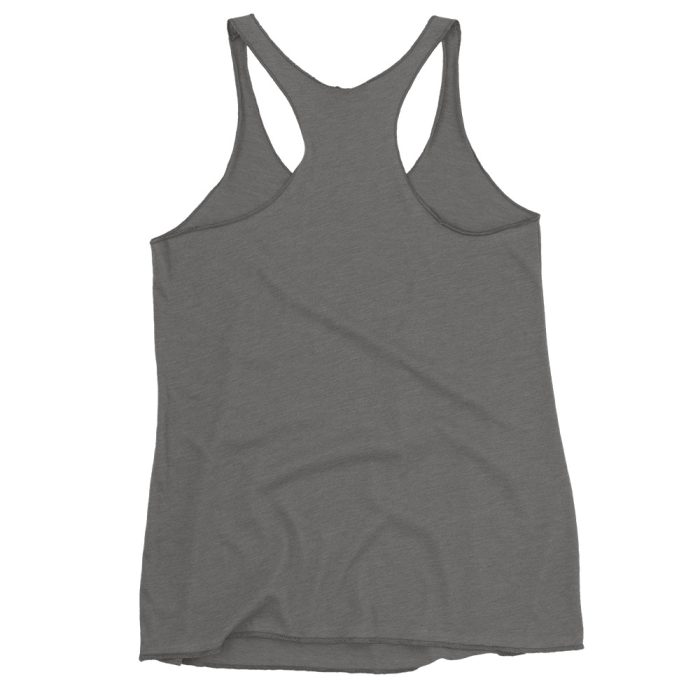 Mountain Zen Women's Racerback Tank – Lightweight, Soft, and Stylish - Clayton, GA -Womens-Racerback-Tank-Top-Premium-Heather-Back