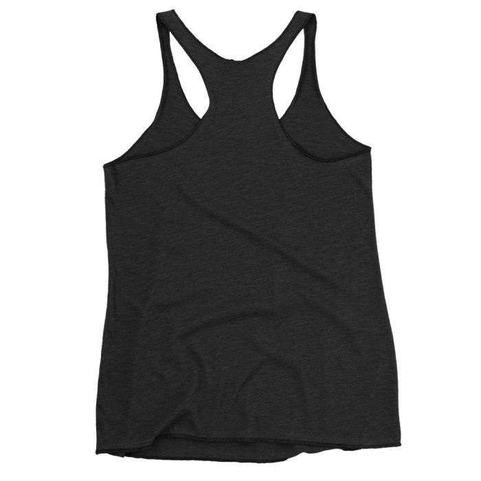 Mountain Zen Women's Racerback Tank – Lightweight, Soft, and Stylish - Clayton, GA -Womens-Racerback-Tank-Top-Vintage-Black-Back