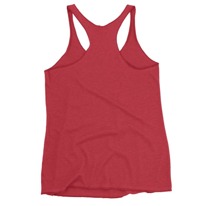 Mountain Zen Women's Racerback Tank – Lightweight, Soft, and Stylish - Clayton, GA -Womens-Racerback-Tank-Top-Vintage-Red-Back